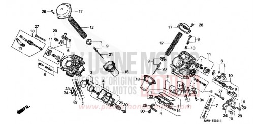 VERGASER (EINZELTEILE) XL600VT de 1996